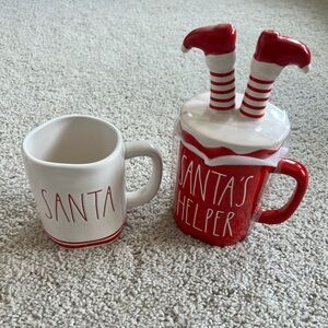 Rae Dunn Santa Mugs